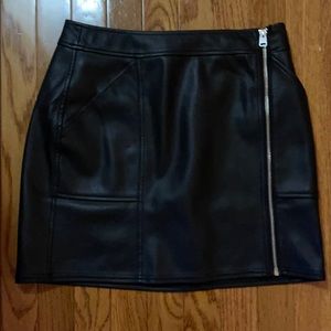 Leather skirt
